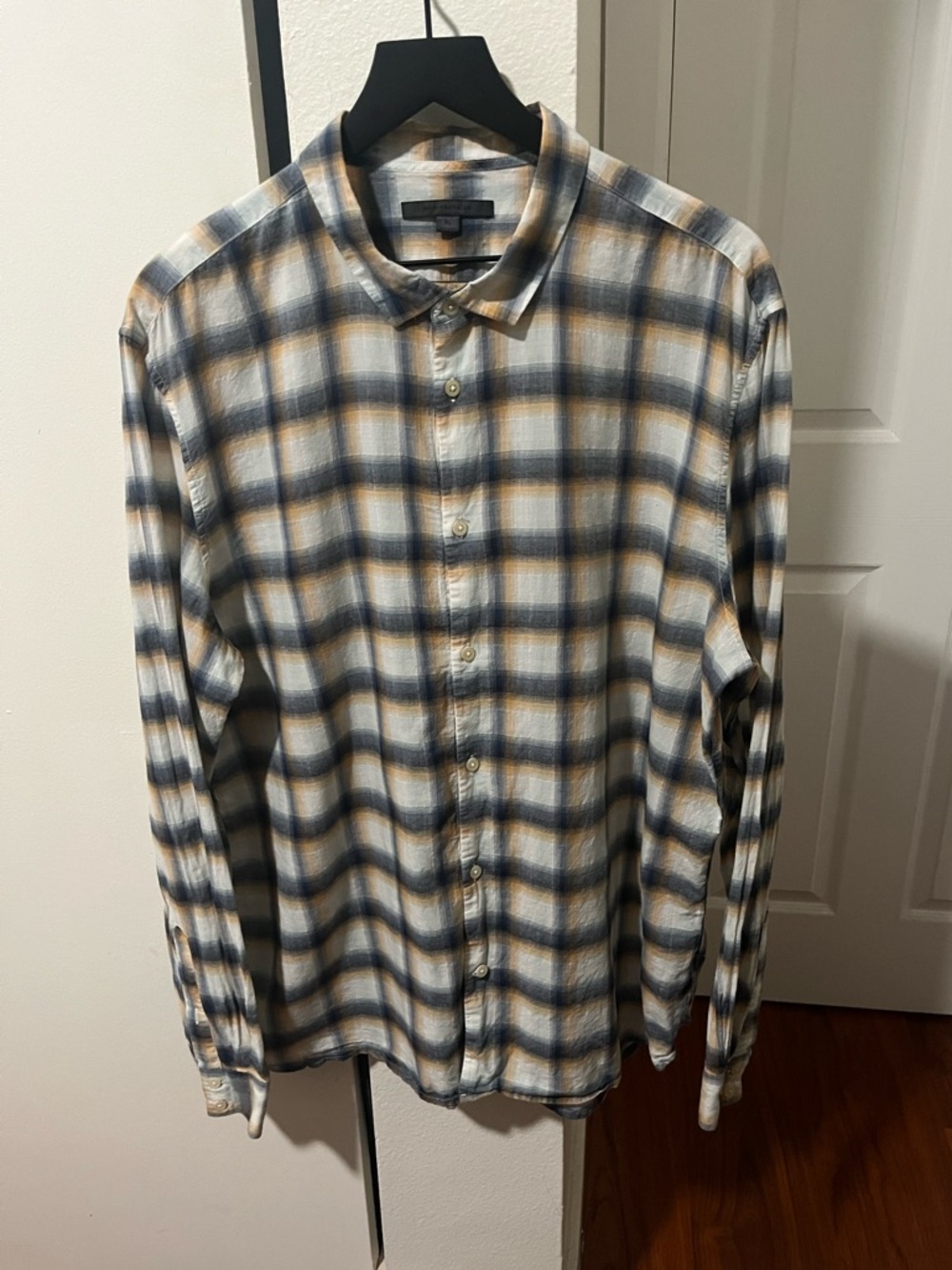 John Varvatos Plaid Button-Down Shirt